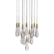 Solitaire Modern 17'' 24'' 36'' 58'' Round Chandelier Lighting-Chandelier-Feyran-17''-Brass-Feyran