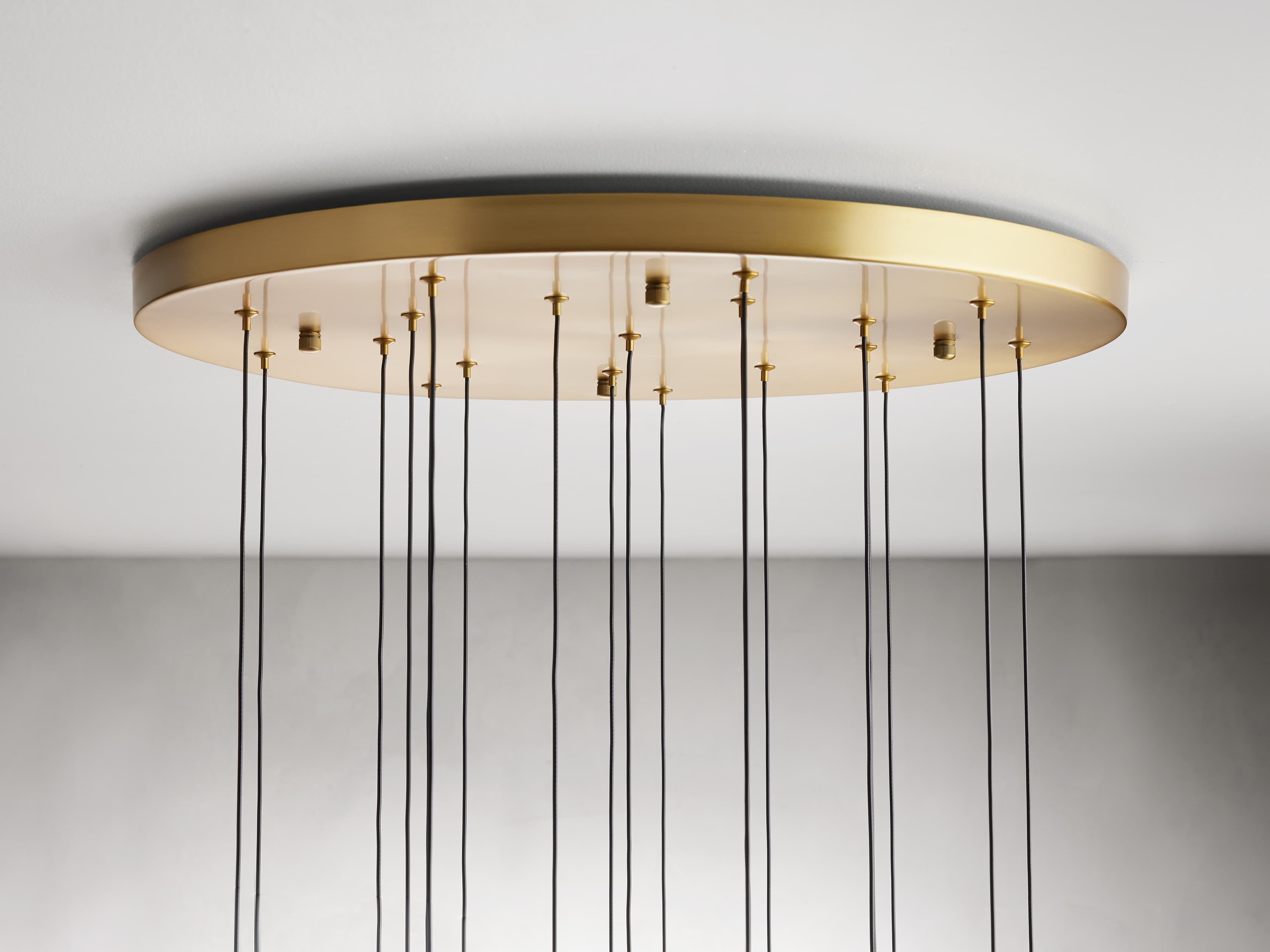 Solitaire Modern 17'' 24'' 36'' 58'' Round Chandelier Lighting-Chandelier-Feyran-17''-Brass-Feyran