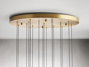 Solitaire Modern 17'' 24'' 36'' 58'' Round Chandelier Lighting-Chandelier-Feyran-17''-Brass-Feyran