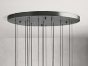 Solitaire Modern 17'' 24'' 36'' 58'' Round Chandelier Lighting-Chandelier-Feyran-17''-Brass-Feyran