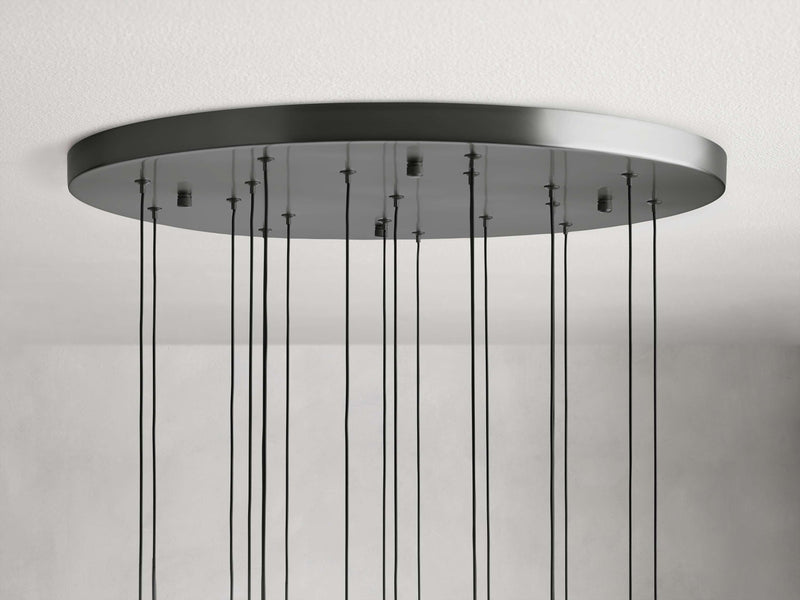 Solitaire Modern 17'' 24'' 36'' 58'' Round Chandelier Lighting-Chandelier-Feyran-17''-Brass-Feyran