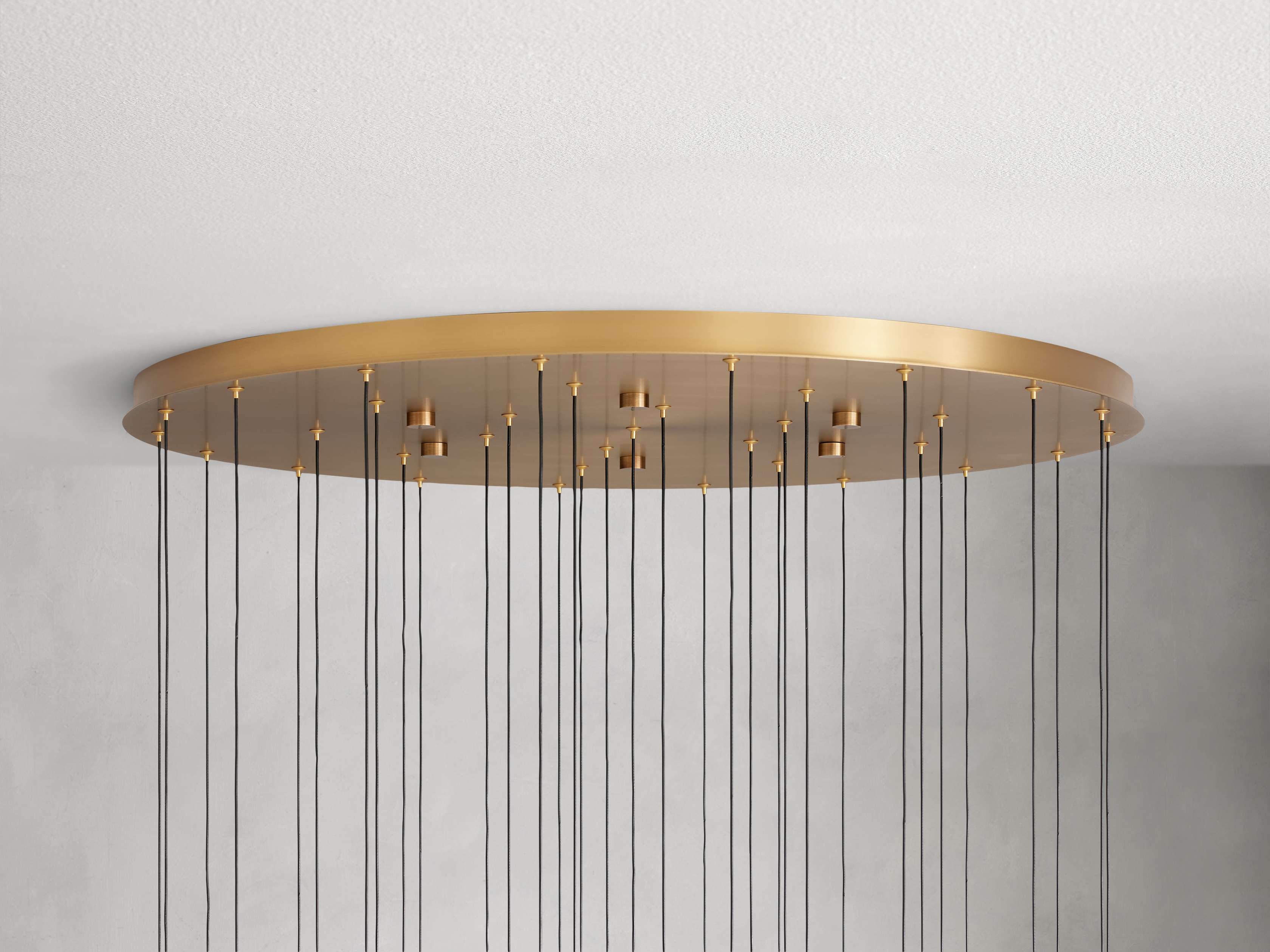 Solitaire Modern 17'' 24'' 36'' 58'' Round Chandelier Lighting-Chandelier-Feyran-17''-Brass-Feyran