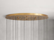 Solitaire Modern 17'' 24'' 36'' 58'' Round Chandelier Lighting-Chandelier-Feyran-17''-Brass-Feyran