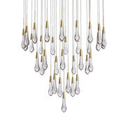 Solitaire Modern 17'' 24'' 36'' 58'' Round Chandelier Lighting-Chandelier-Feyran-36''-Brass-Feyran