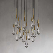Solitaire Modern 17'' 24'' 36'' 58'' Round Chandelier Lighting-Chandelier-Feyran-24''-Brass-Feyran
