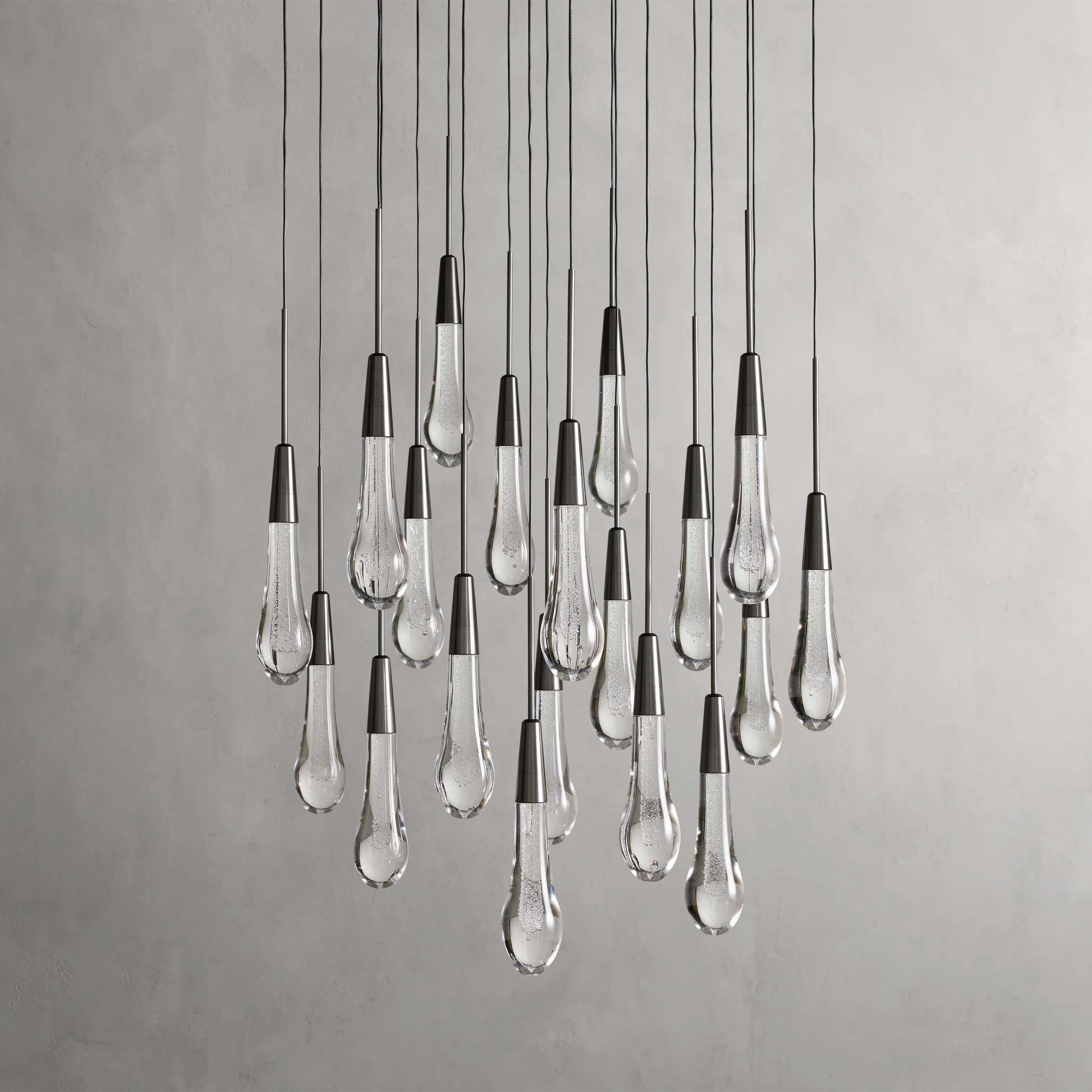 Solitaire Modern 17'' 24'' 36'' 58'' Round Chandelier Lighting-Chandelier-Feyran-17''-Brass-Feyran