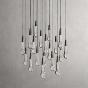 Solitaire Modern 17'' 24'' 36'' 58'' Round Chandelier Lighting-Chandelier-Feyran-17''-Brass-Feyran