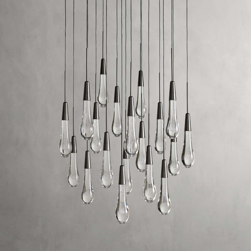 Solitaire Modern 17'' 24'' 36'' 58'' Round Chandelier Lighting-Chandelier-Feyran-17''-Brass-Feyran