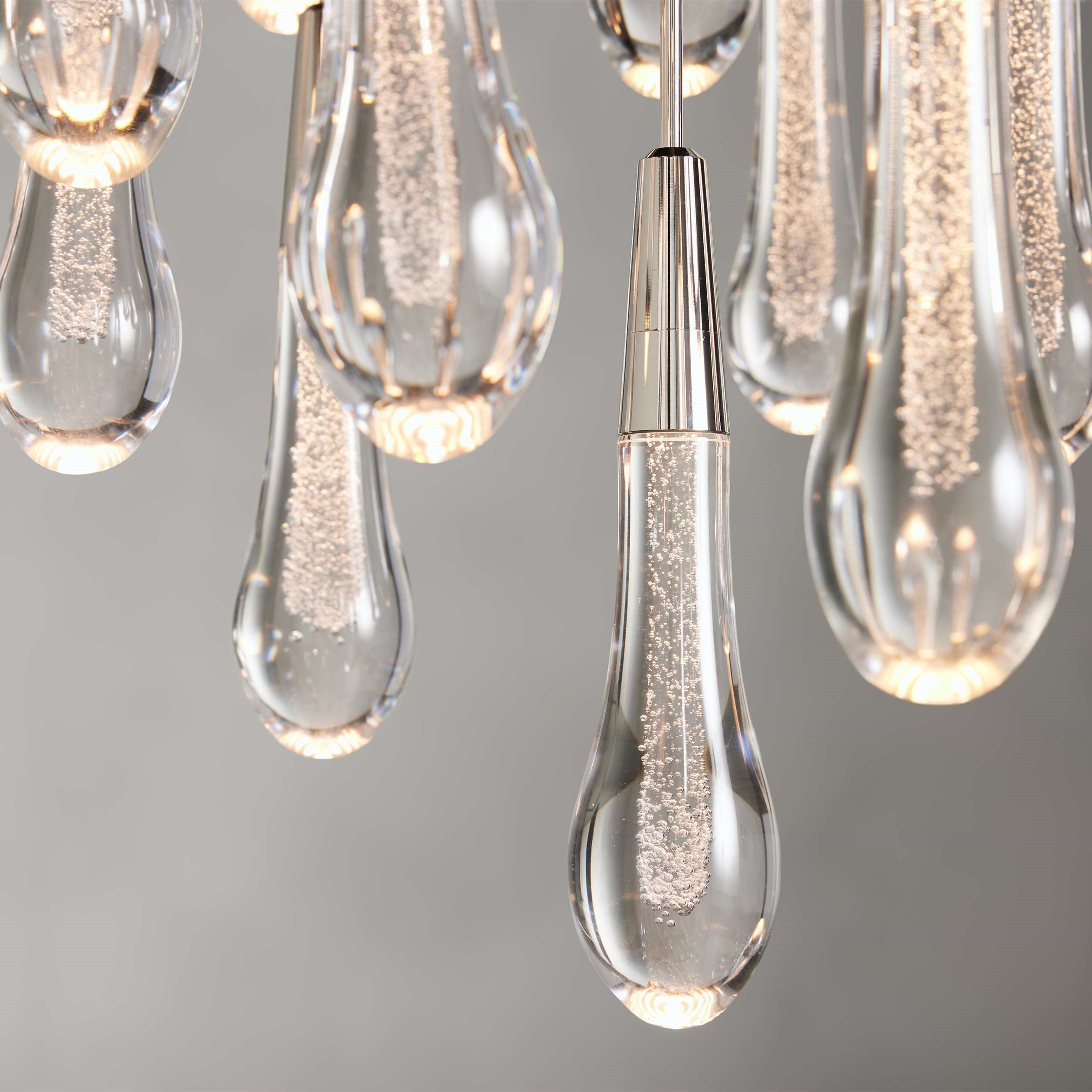 Solitaire Modern 17'' 24'' 36'' 58'' Round Chandelier Lighting-Chandelier-Feyran-17''-Brass-Feyran