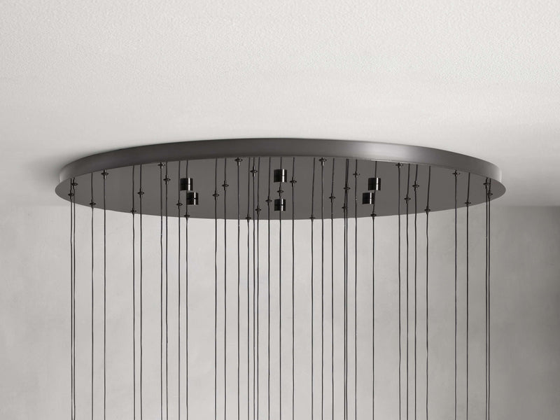 Solitaire Modern 17'' 24'' 36'' 58'' Round Chandelier Lighting-Chandelier-Feyran-17''-Brass-Feyran