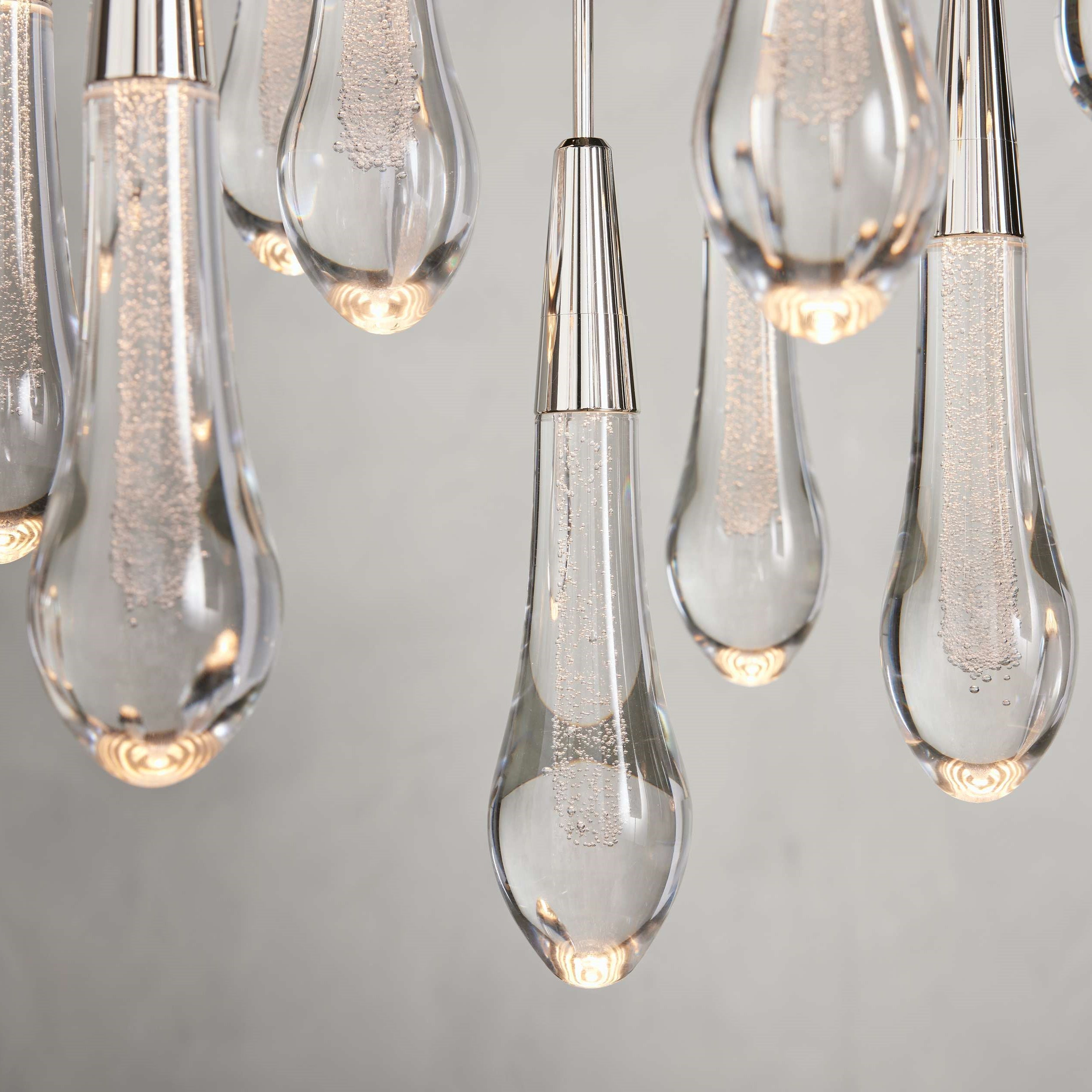 Solitaire Modern 17'' 24'' 36'' 58'' Round Chandelier Lighting-Chandelier-Feyran-17''-Brass-Feyran
