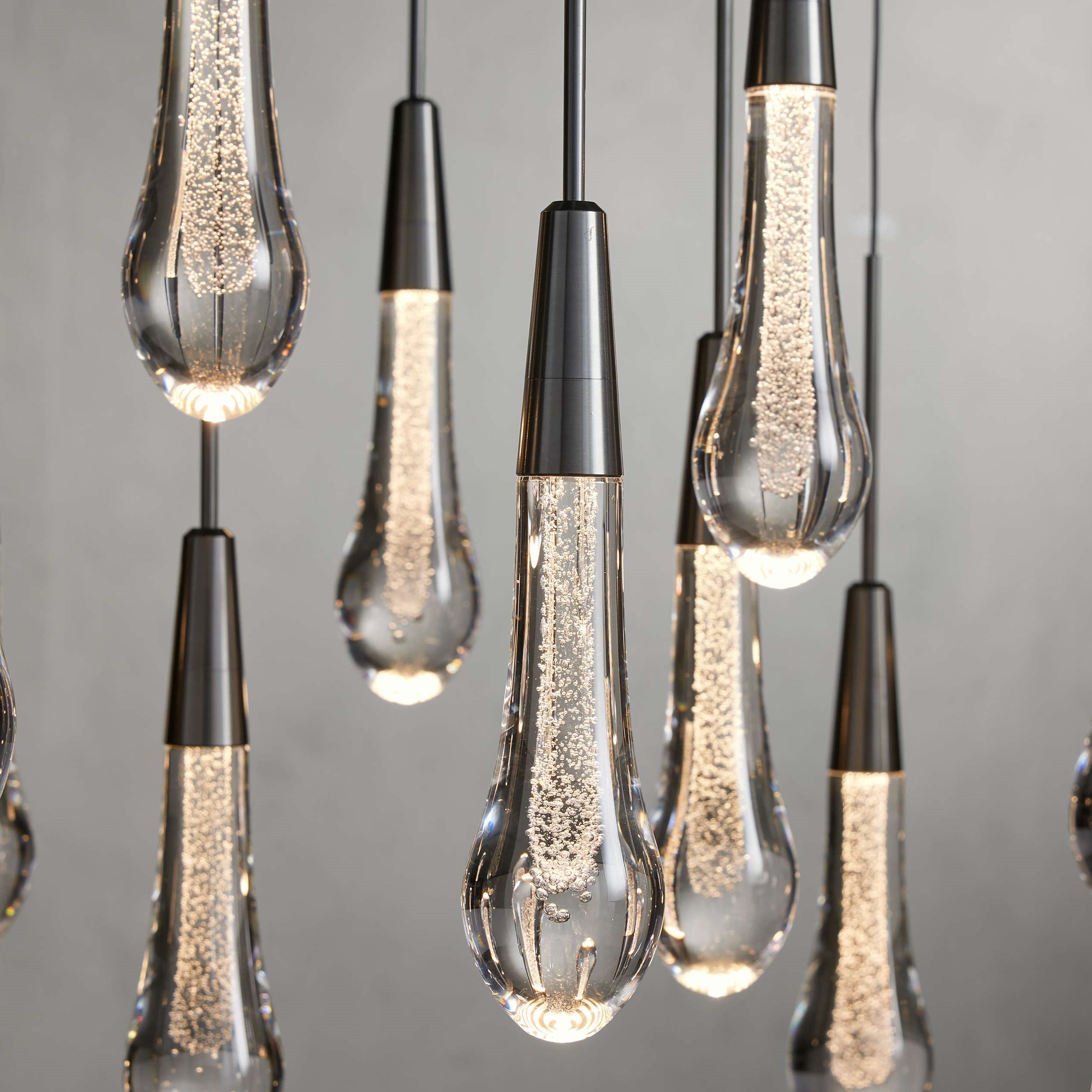 Solitaire Modern 17'' 24'' 36'' 58'' Round Chandelier Lighting-Chandelier-Feyran-17''-Brass-Feyran