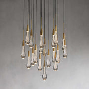 Solitaire Modern 17'' 24'' 36'' 58'' Round Chandelier Lighting-Chandelier-Feyran-17''-Brass-Feyran