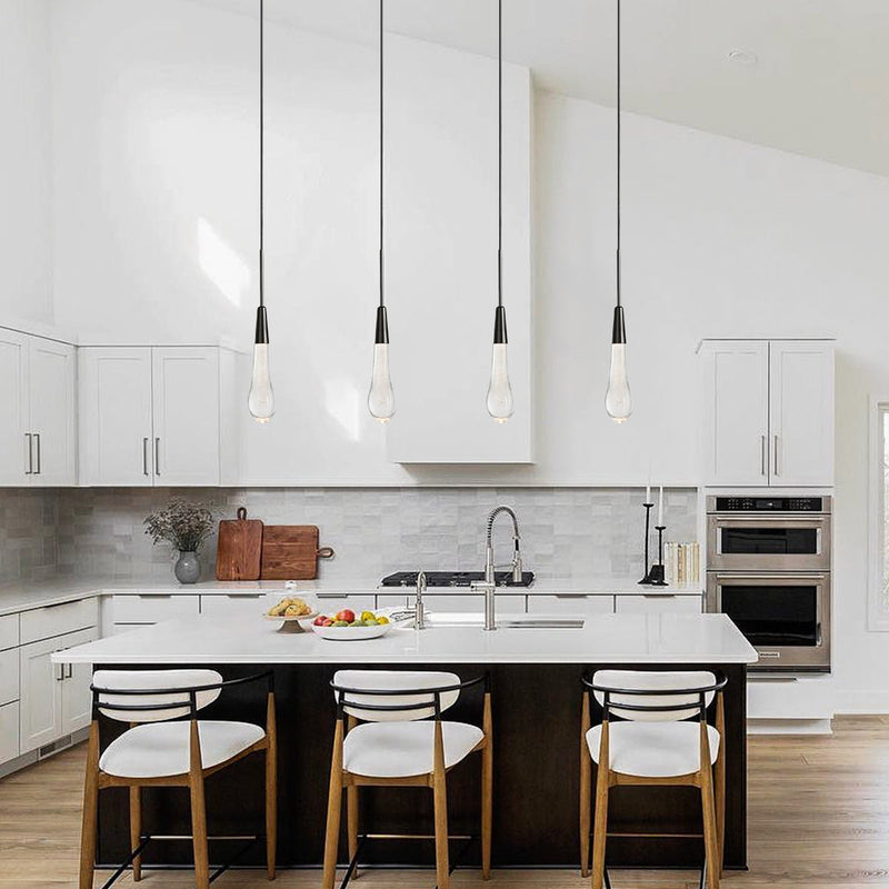 Soltaire Modern Pendant 13"H