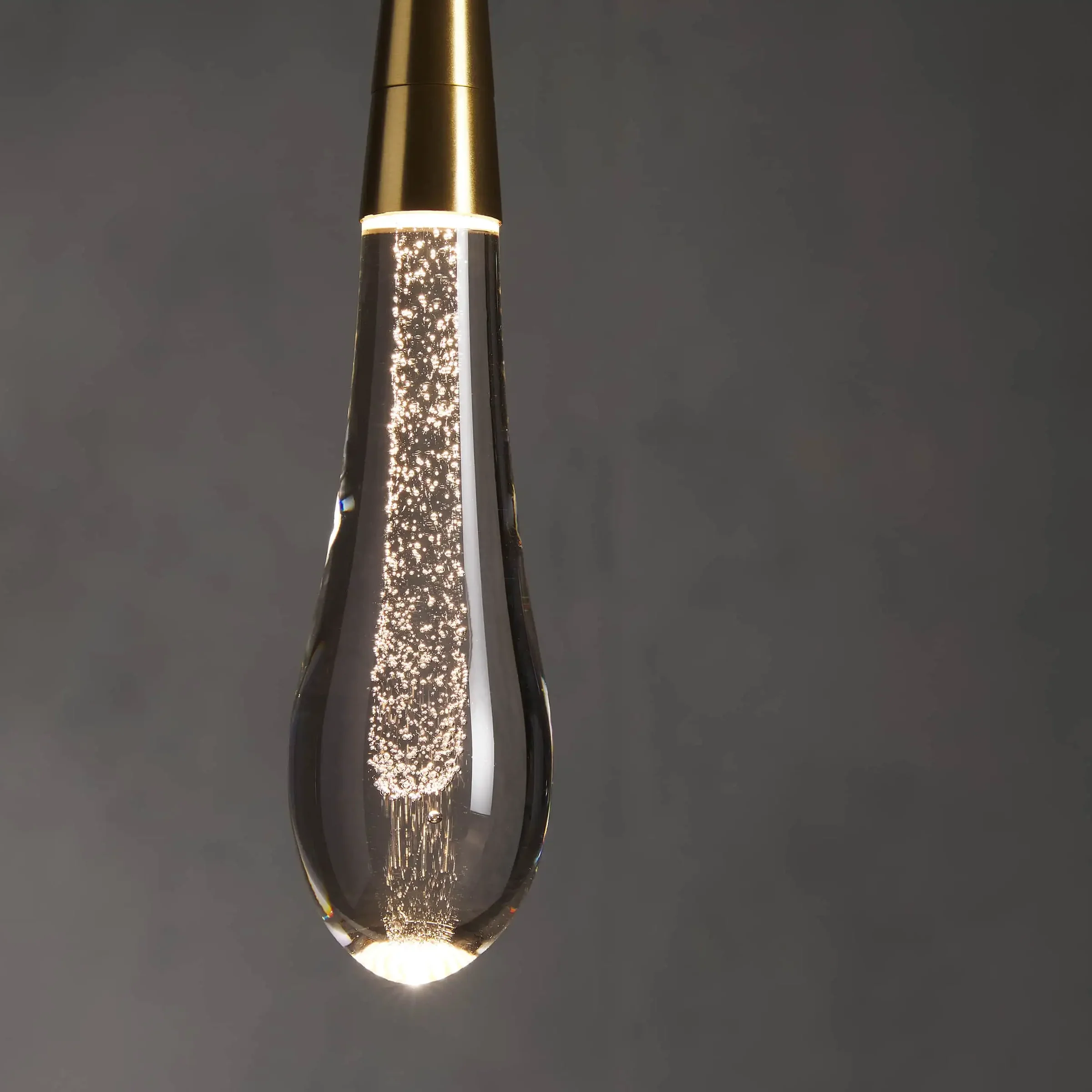 Soltaire Modern Pendant 13"H