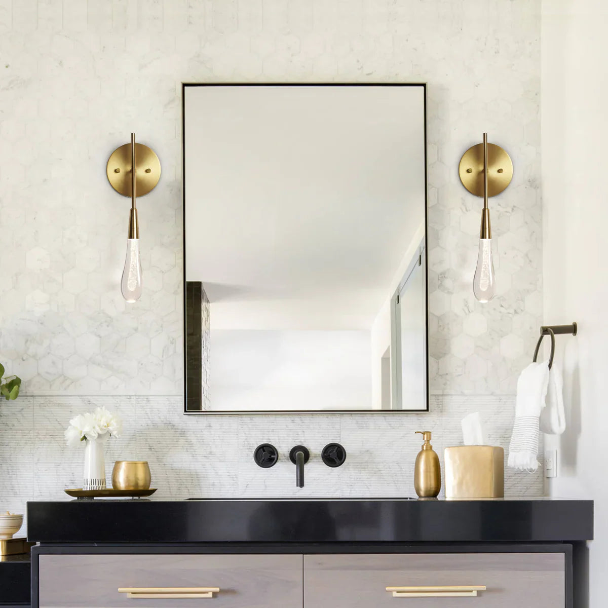 Soltaire Modern Wall Sconce 5"W