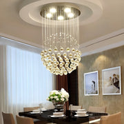 Sphere Raindrop Crystal Chandelier Ceiling Lights - Dining Room-1|Feyran
