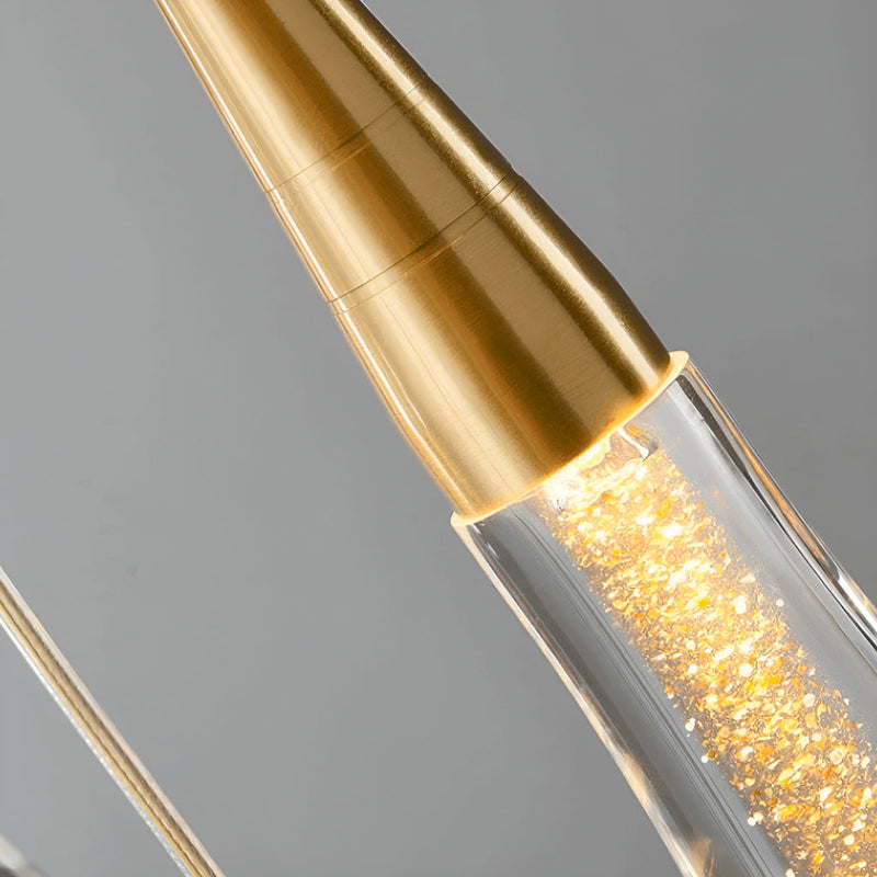 Spiraled Elegance Modern LED Pendant Light for Villa Living Rooms and Duplex Apartments-details-2 |Feyran