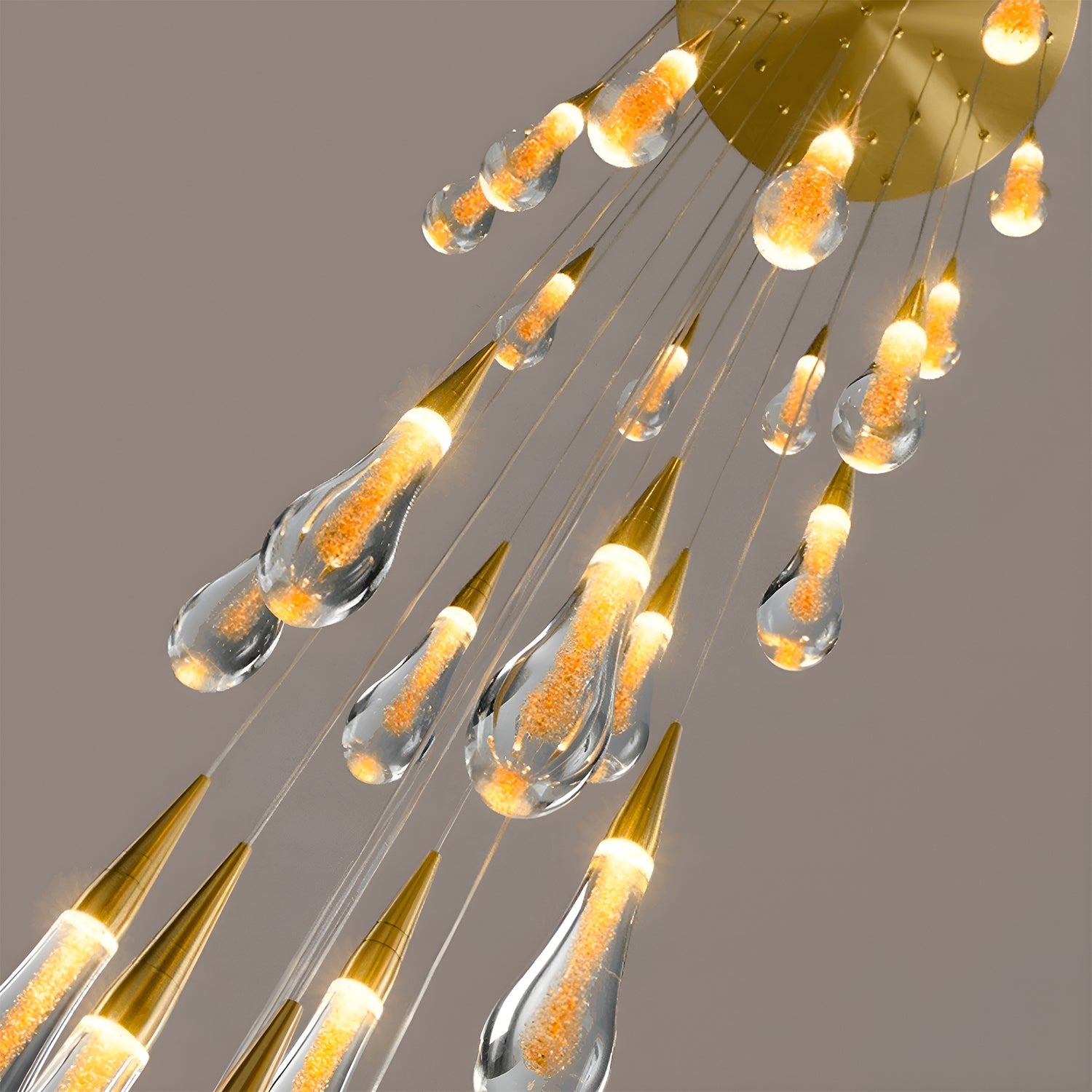 Elegance Modern LED Pendant Light for Villa Living Rooms and Duplex Apartments-details-3 |Feyran