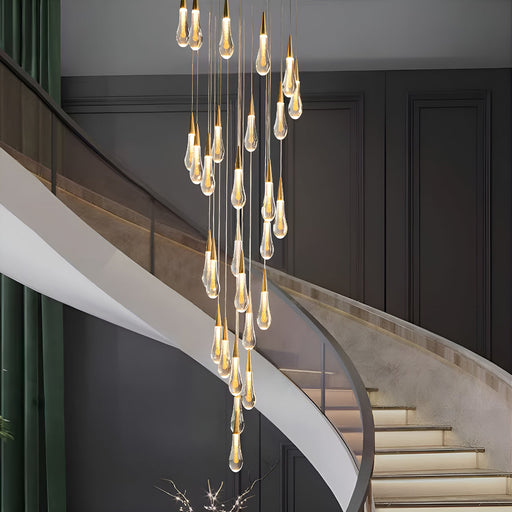 Elegance Modern LED Pendant Light for Villa Living Rooms and Duplex Apartments-foyer-2 |Feyran