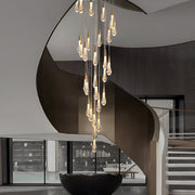 Elegance Modern LED Pendant Light for Villa Living Rooms and Duplex Apartments-foyer-3 |Feyran