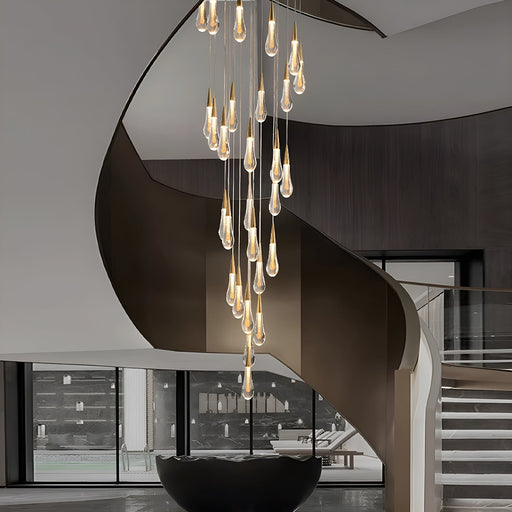 Elegance Modern LED Pendant Light for Villa Living Rooms and Duplex Apartments-foyer-3 |Feyran