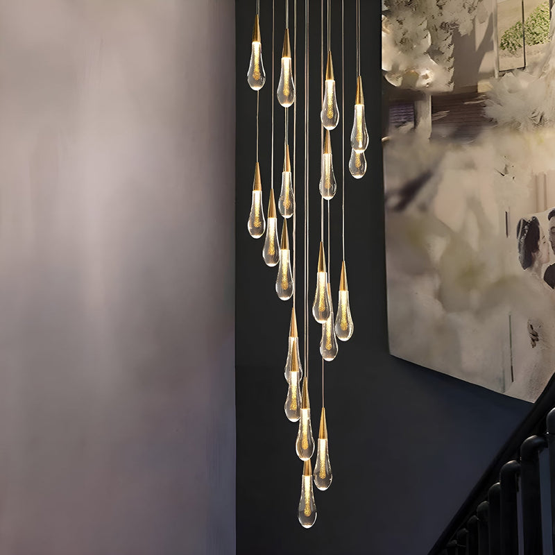 Elegance Modern LED Pendant Light for Villa Living Rooms and Duplex Apartments-foyer-4 |Feyran