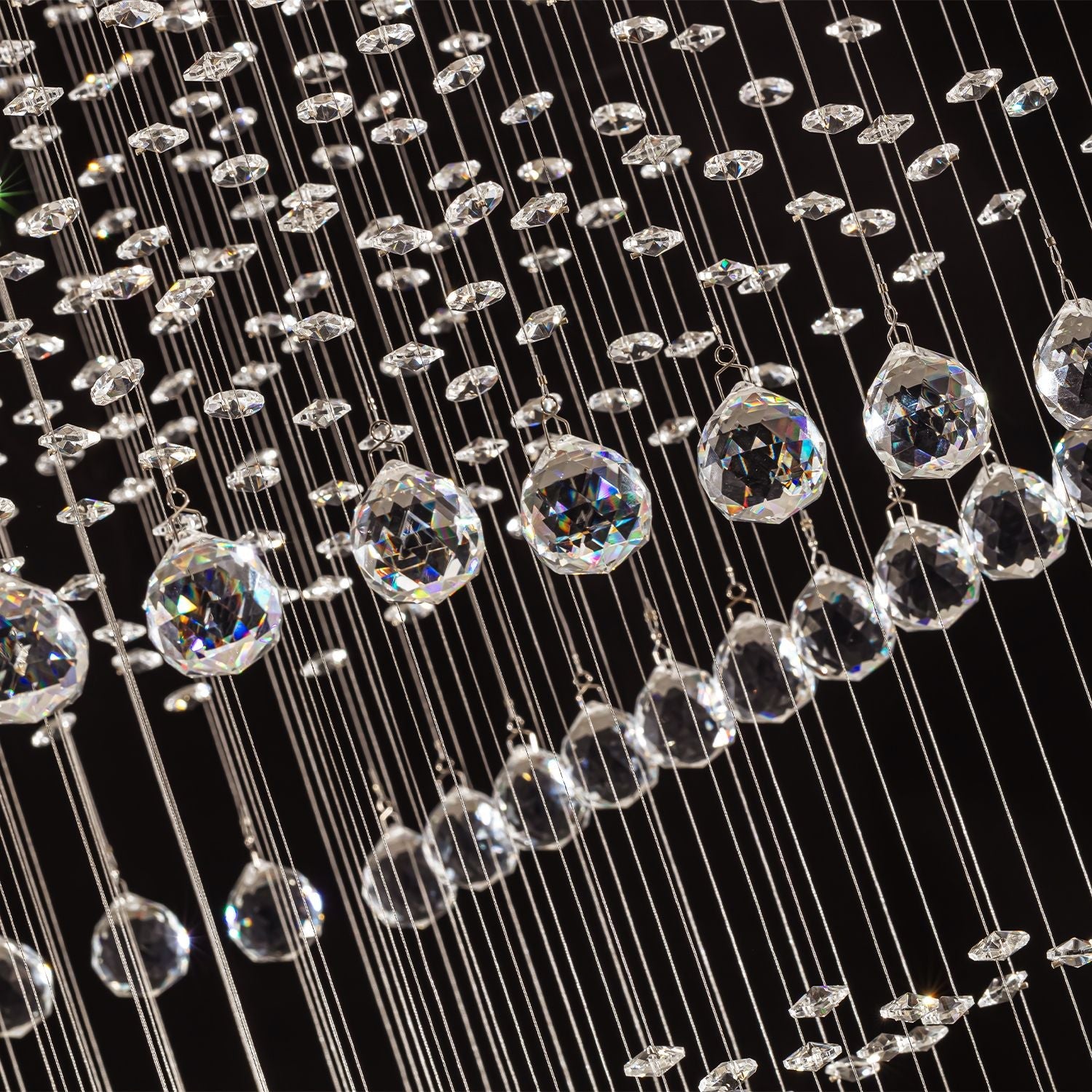 square-long-crystal-raindrop-chandelier-details-2 | Feyran