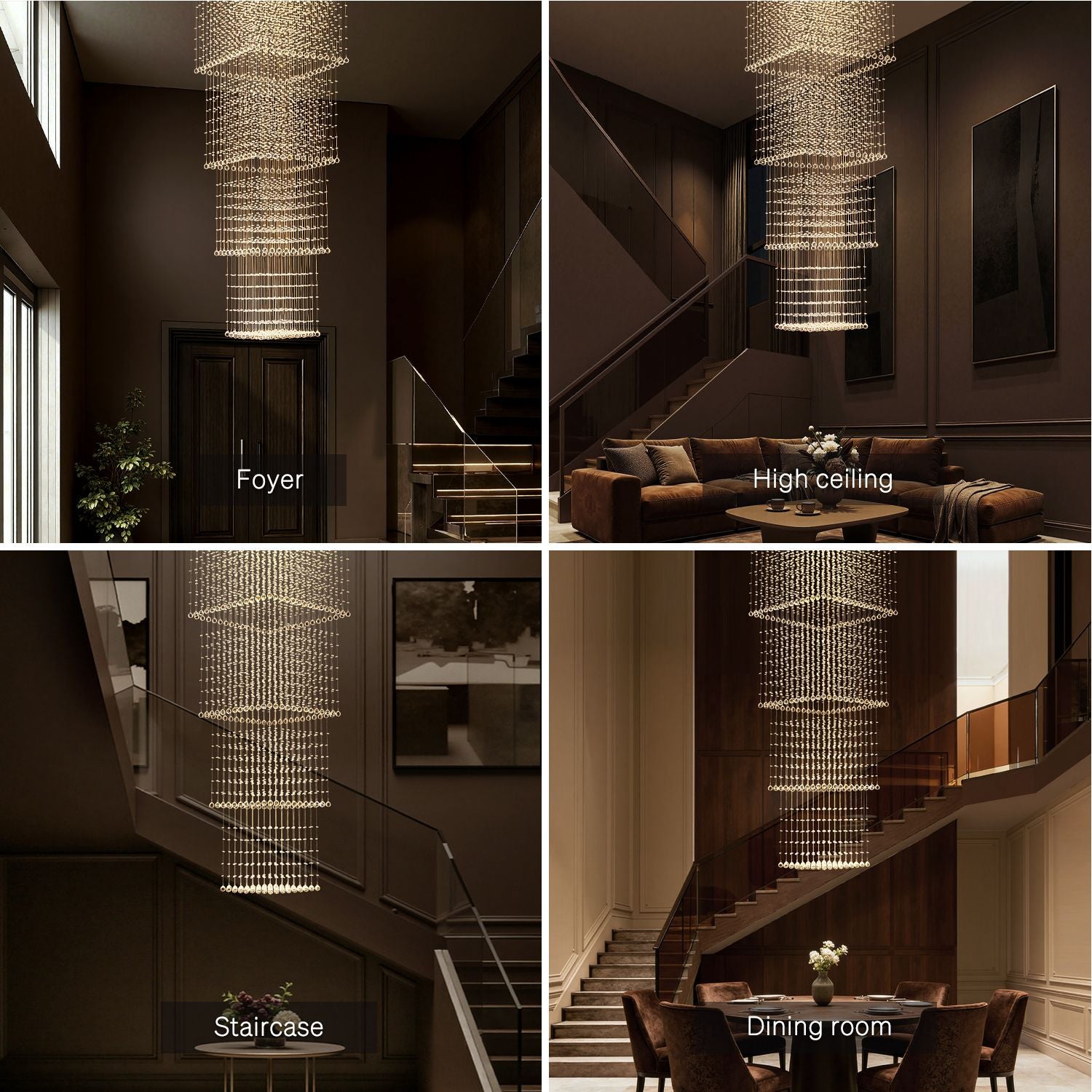 square-long-crystal-raindrop-chandelier-multiple-scenarios | Feyran