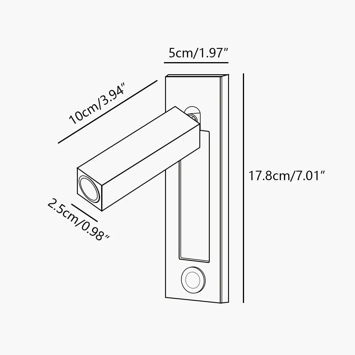 Feyran Embedded Bedside Sconce for Bedroom