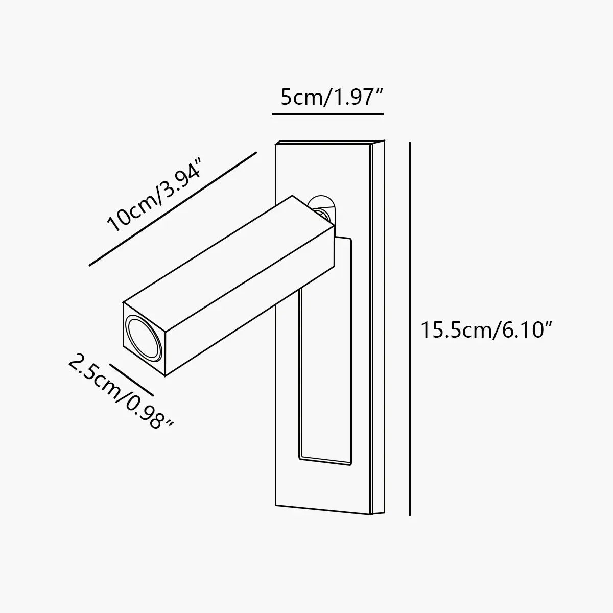 Feyran Embedded Bedside Sconce for Bedroom