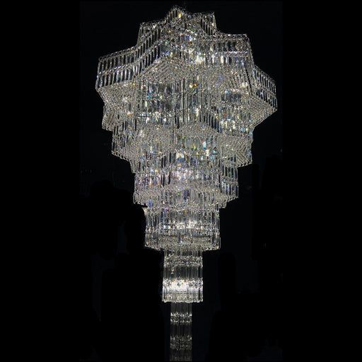 Luxury Plaza Multi-Tier Crystal Chandelier for High Ceilings/Hotel Hall / 2 Story Foyer - Feyran