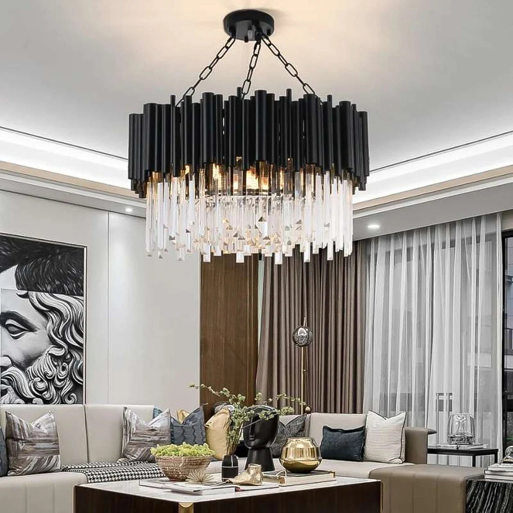statement-black-and-crystal-chandelier-in-living-room-ch418-20250703-Feyran-lighting