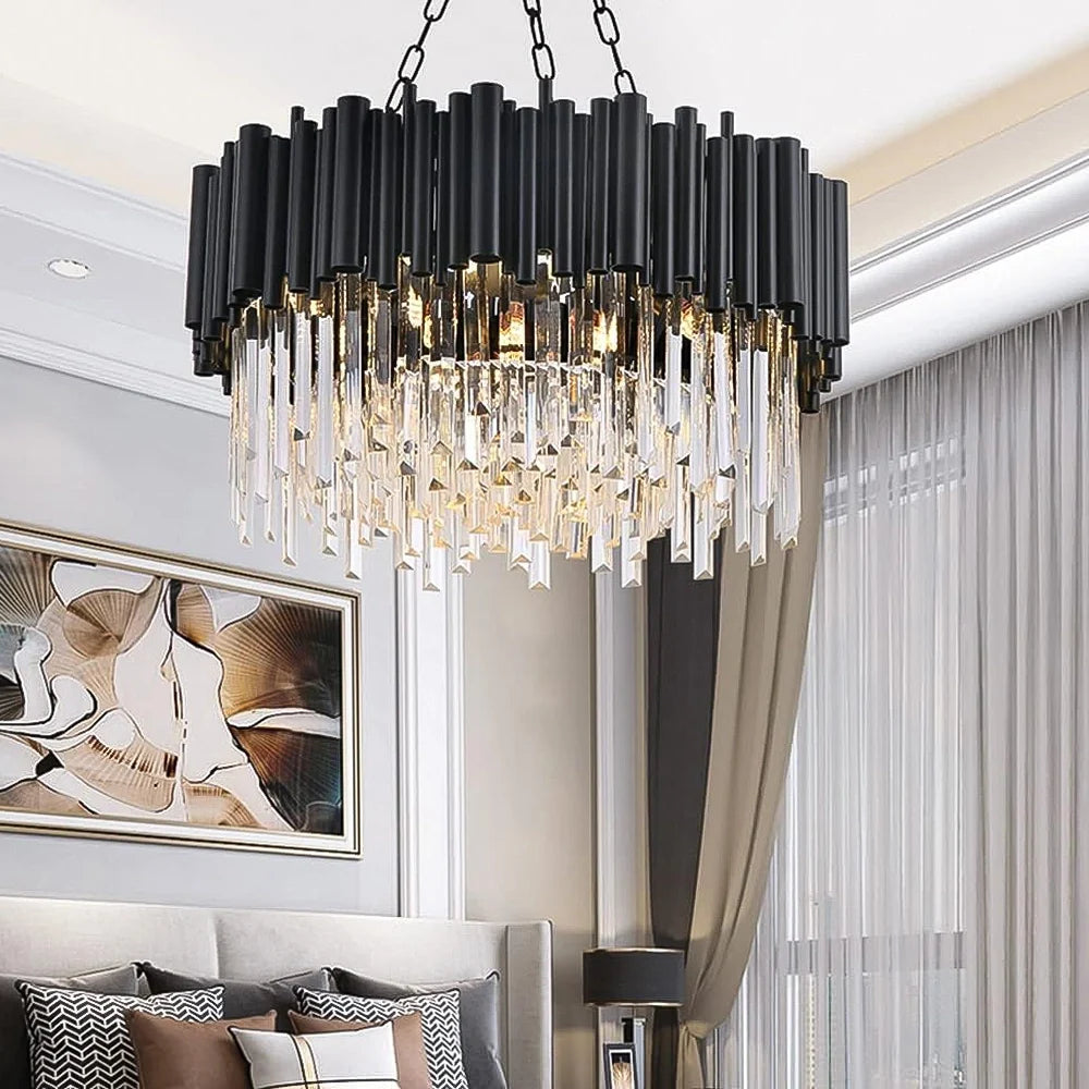 statement-black-and-crystal-chandelier-in-living-room-ch418-20250703-Feyran-lighting