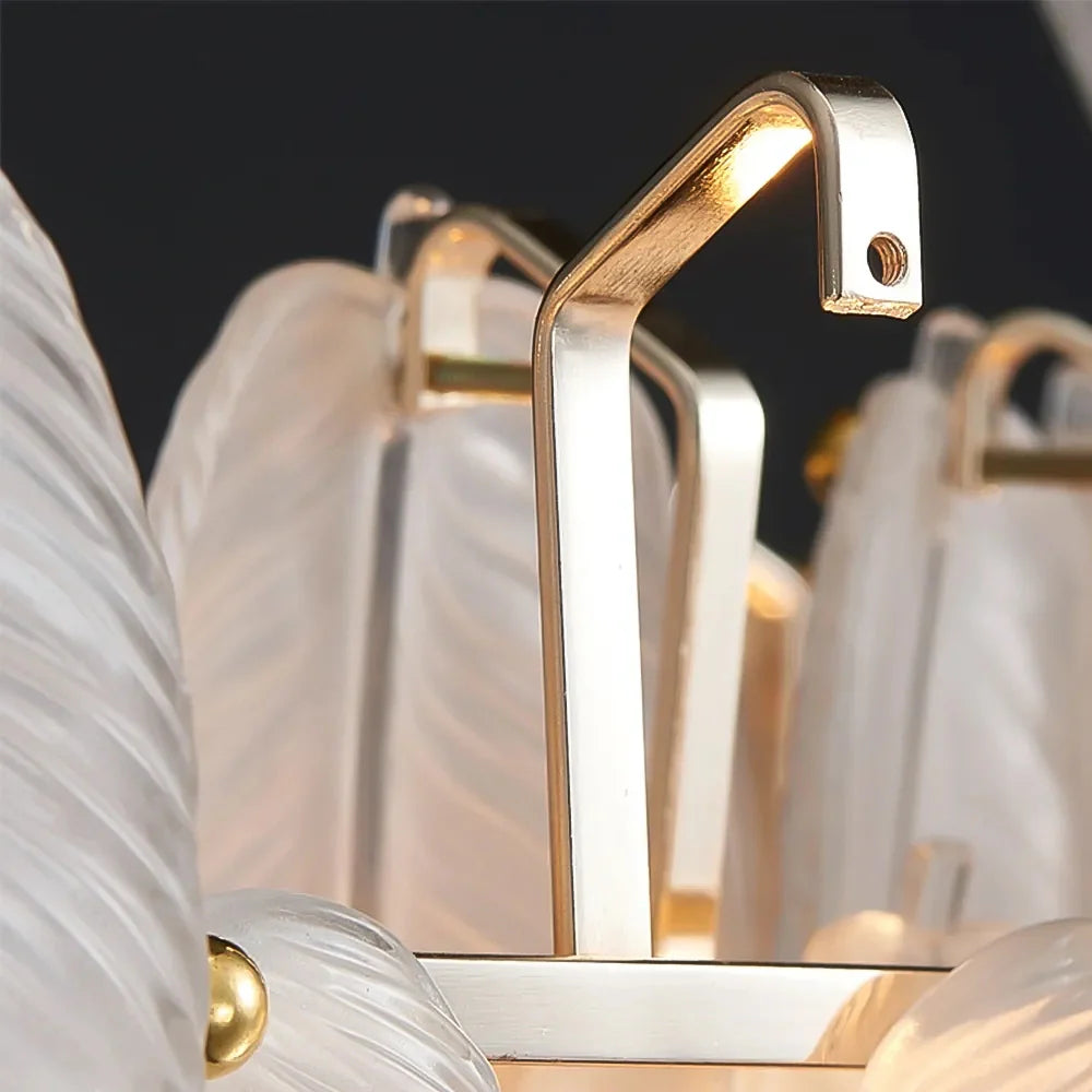 close-up-of-statement-contemporary-feather-glass-chandelier-ch422-20250711-Feyran-lighting
