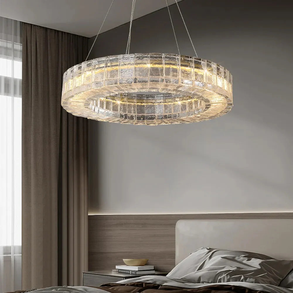 tessera-crystal-ring-led-chandelier-installed-in-a-bedroom-ch453-20250807-Feyran-lighting
