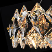 Modern Tiered Crystal Chandelier-details-3|Feyran