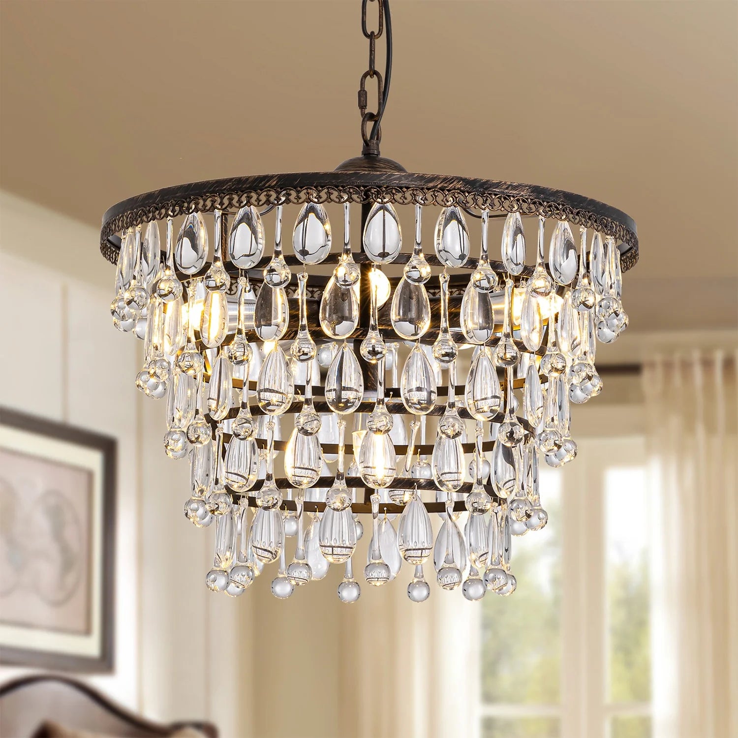 small-size-vintage-crystal-teardrop-round-chandelier-ch462-20251017-Feyran-lighting