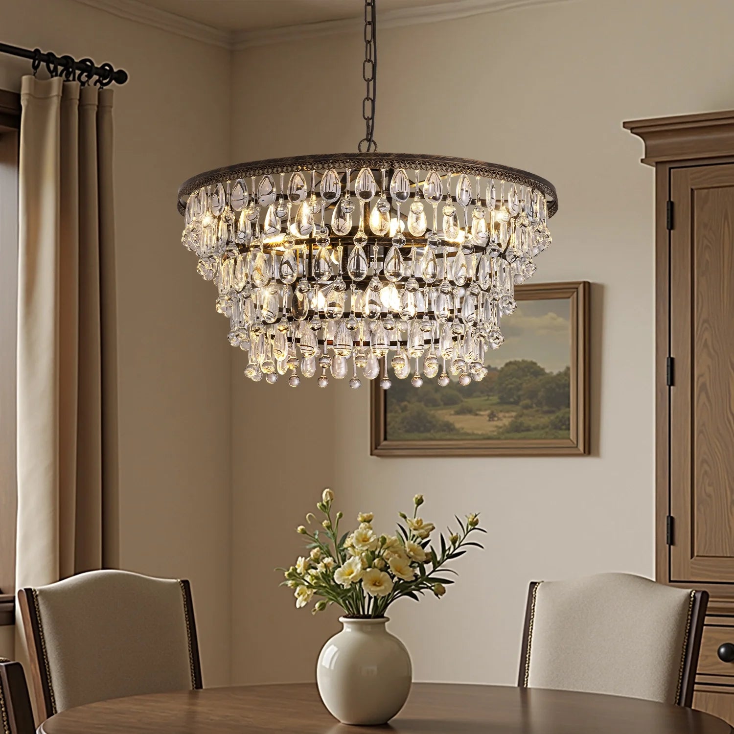 vintage-crystal-teardrop-round-chandelier-ch462-20251017-Feyran-lighting