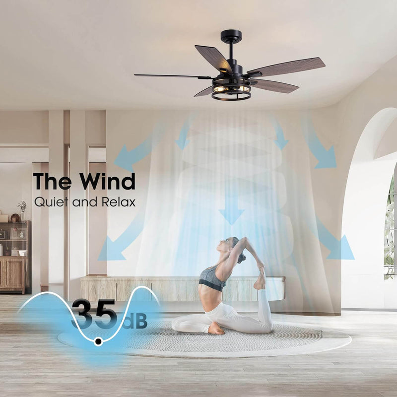 vintara-52“-farmhouse-rustic-black-cage-ceiling-fan-with-lights-remote-included-ideal-for-bedroom-living-room-quiet-function