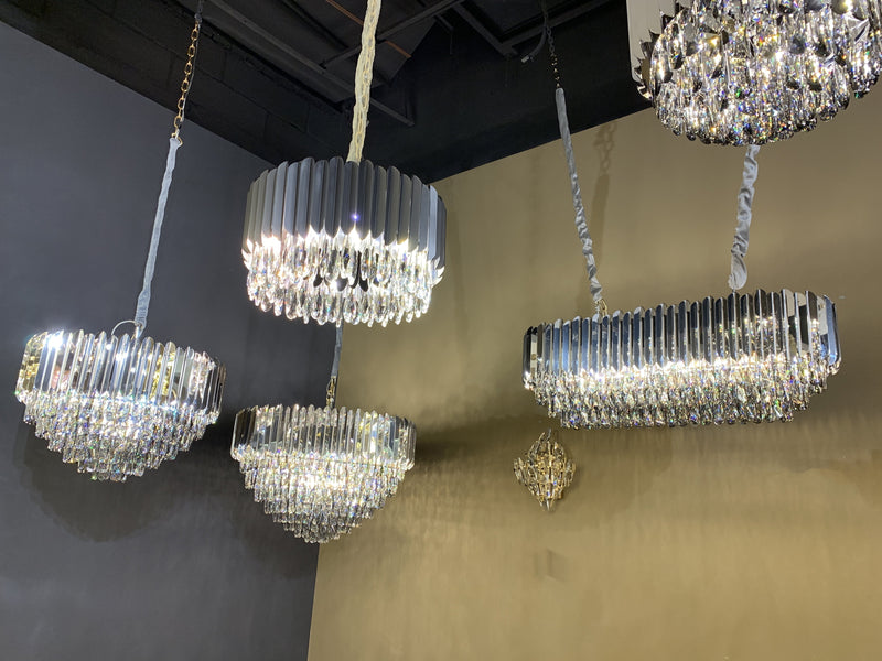 Walter Tiered Round Crystal Chandelier