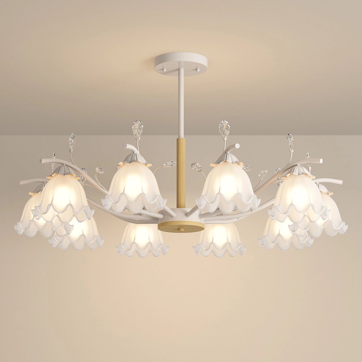Feyran Creative Lily of the Valley Flower Chandelier