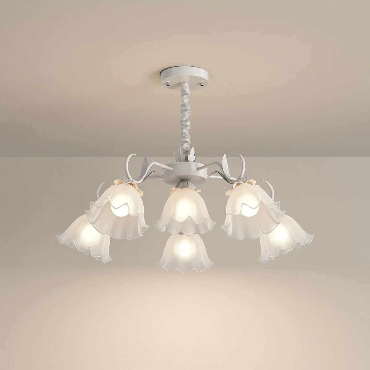 Feyran American Retro Pastoral Style Flower Chandelier