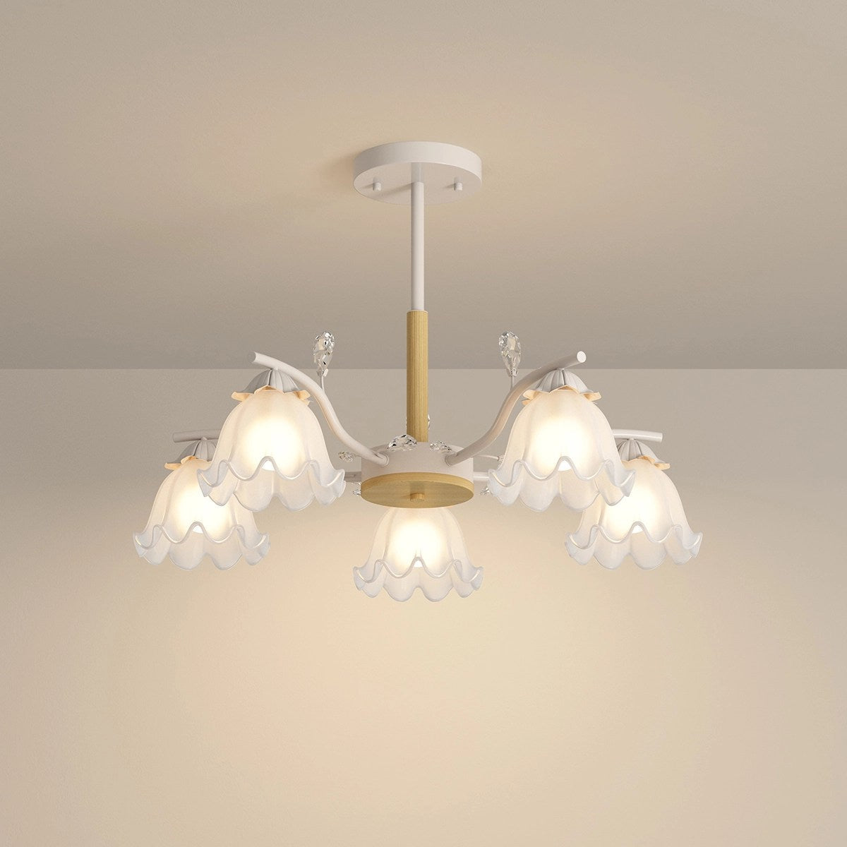 Feyran Creative Lily of the Valley Flower Chandelier