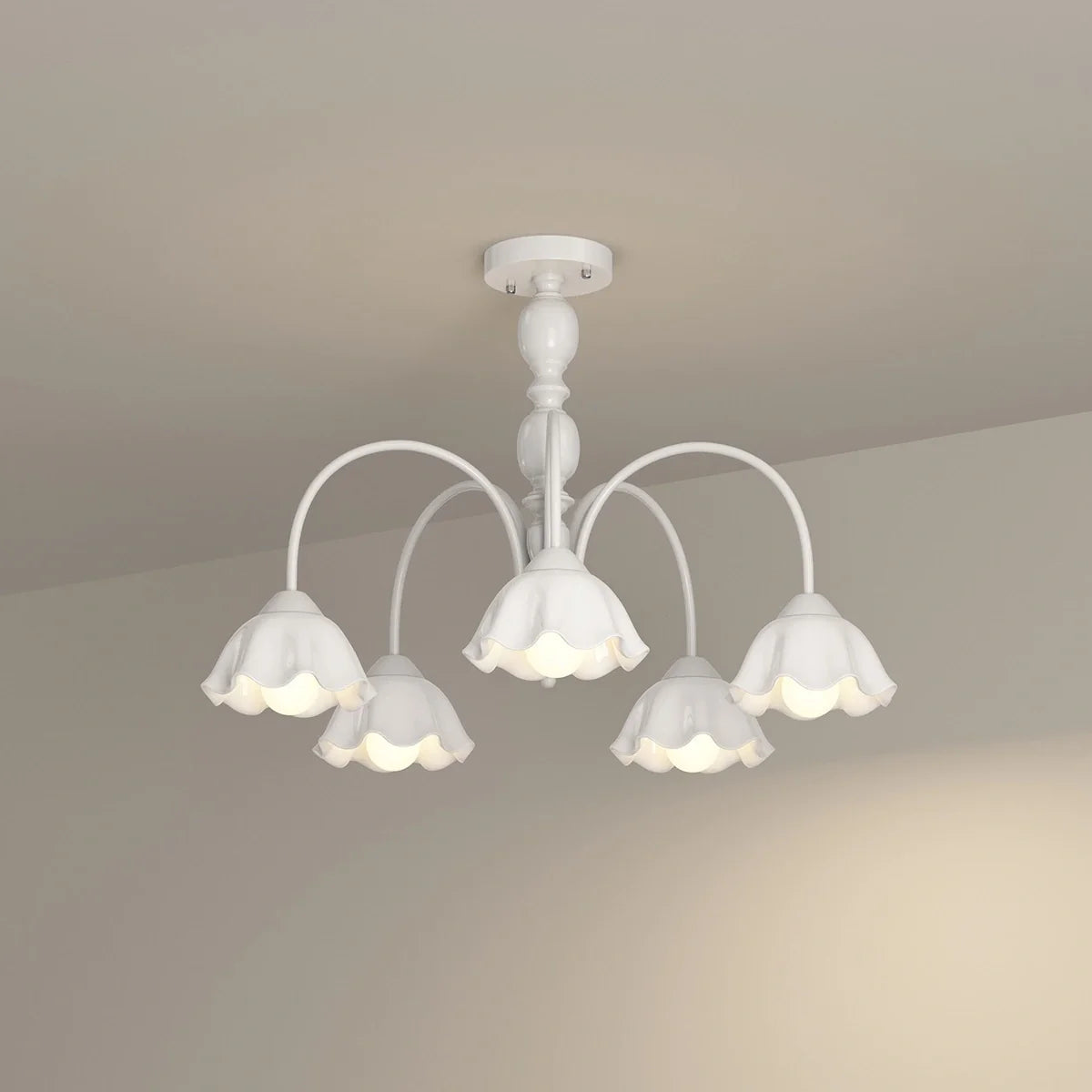 Feyran French Pastoral Style Flower Chandelier