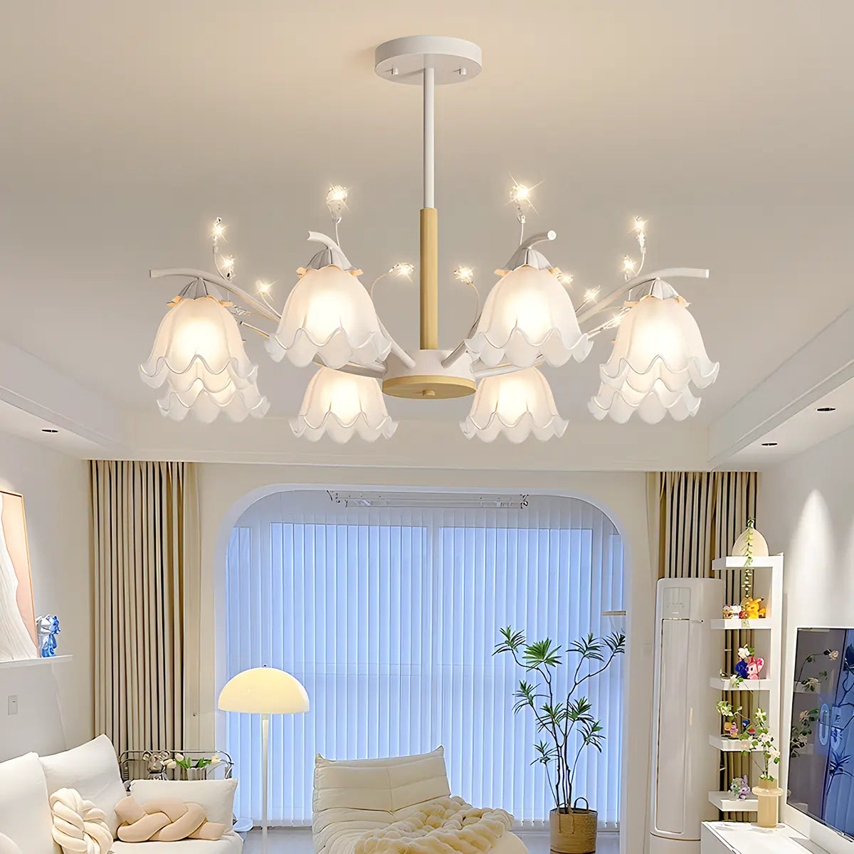 Feyran Creative Lily of the Valley Flower Chandelier