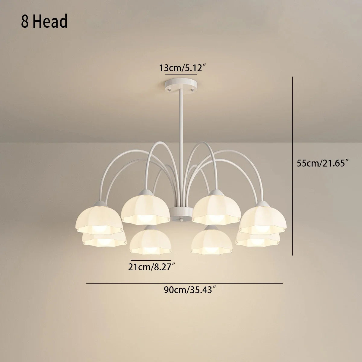 Feyran Nordic Modern Light Luxury Flower Chandelier