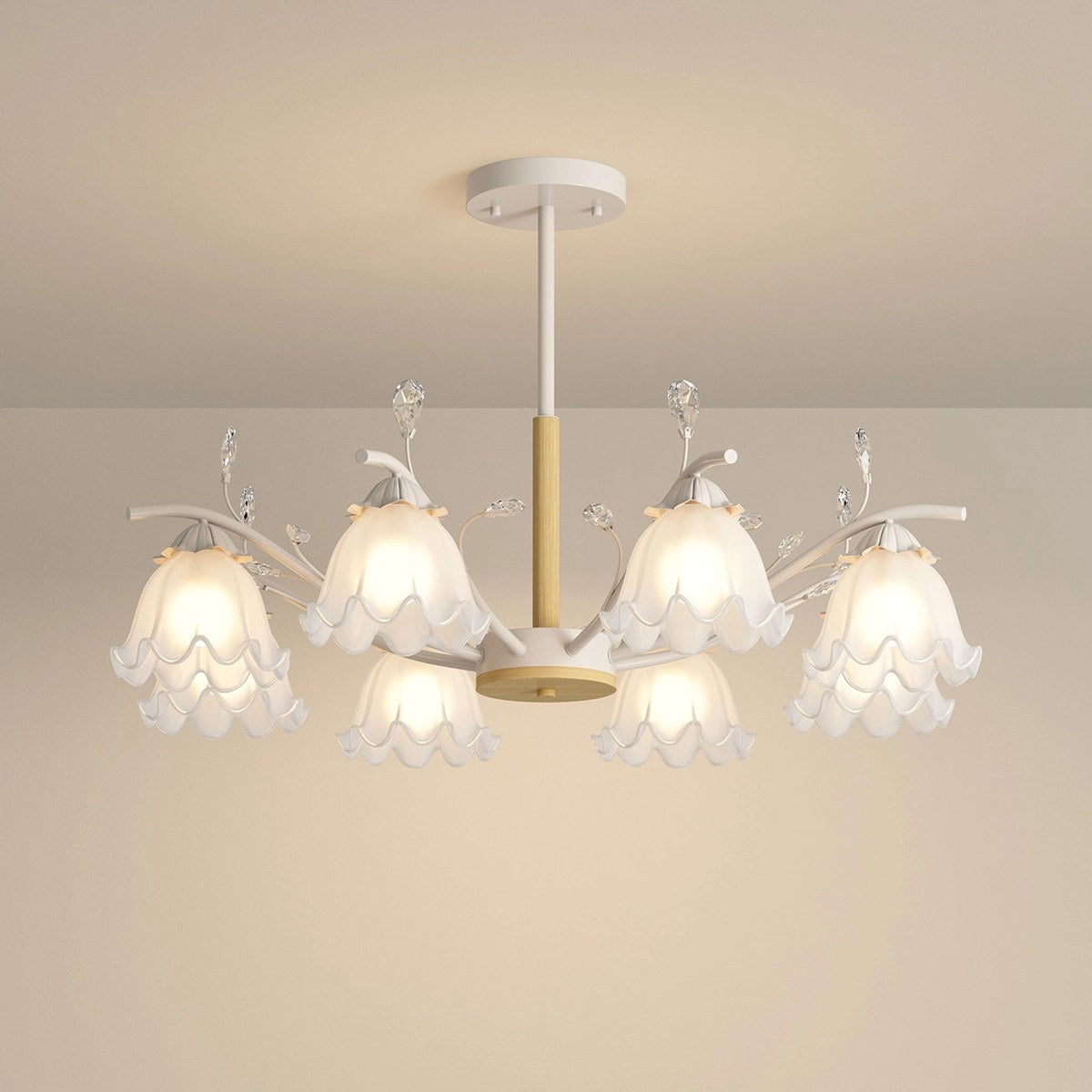Feyran Creative Lily of the Valley Flower Chandelier
