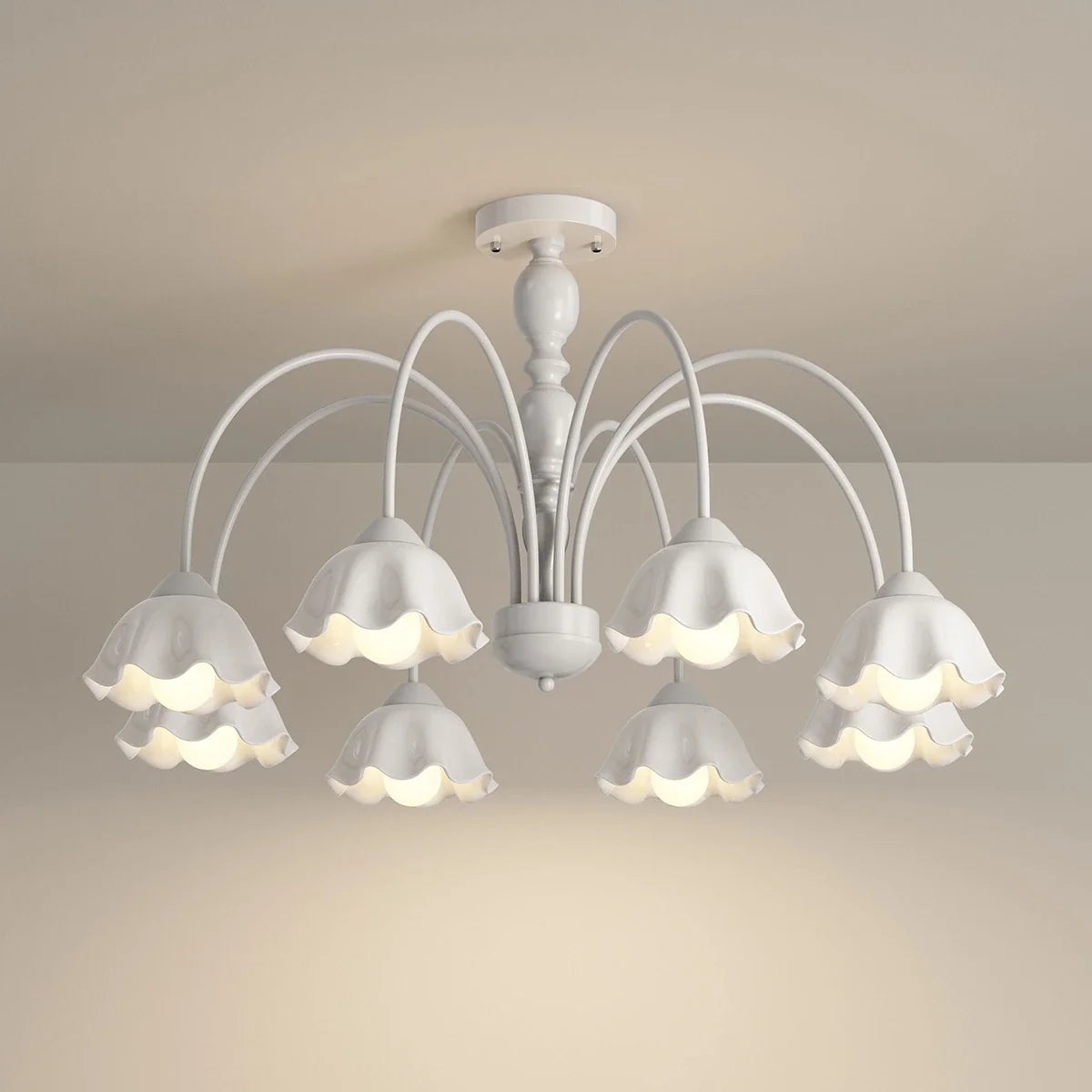 Feyran French Pastoral Style Flower Chandelier