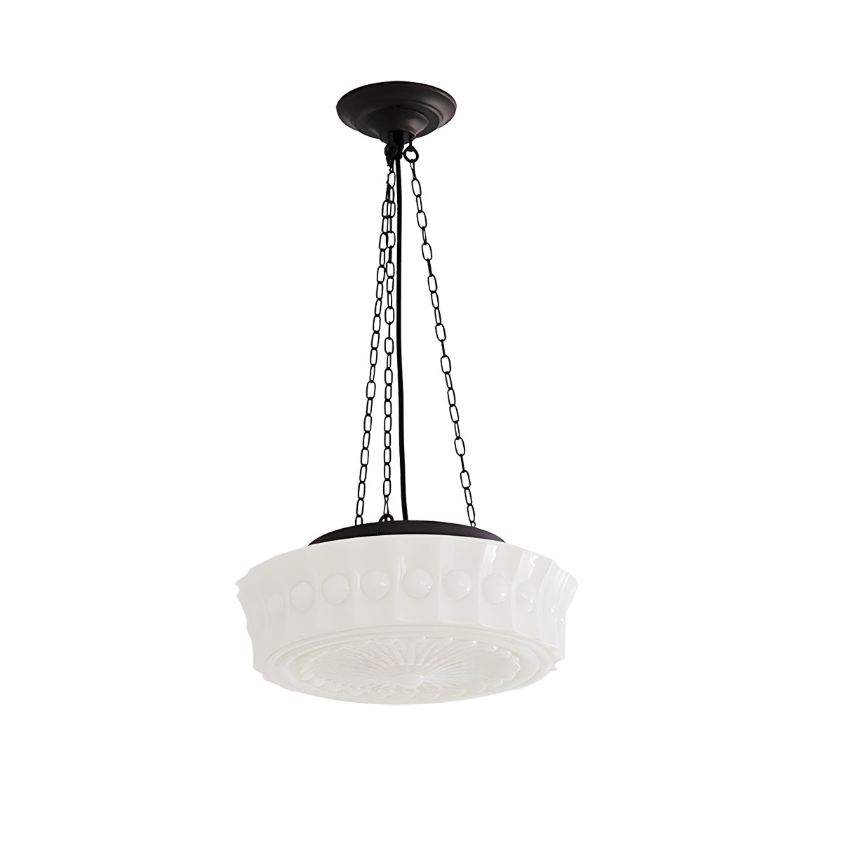 Feyran Hailie Vintage French Dome Pendant Light for Living Room